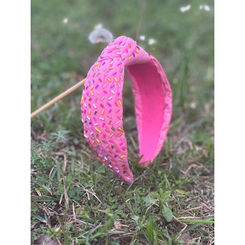 Easter Headband, Easter Knot Headband, Party Headband, Sprinkle Confetti Knot
